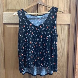 Strawberry print top